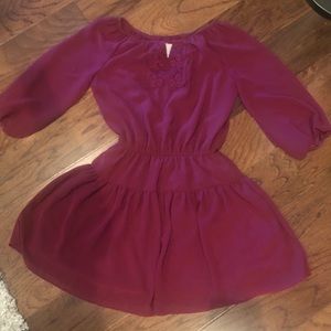 Ella Moss girls Burgundy dress